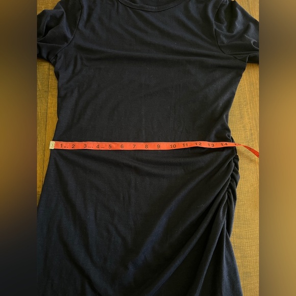 Chic Navy Long Sleeve Dress - Picture 5 of 7